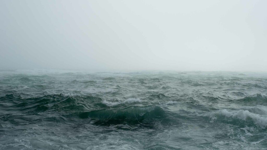A storm at sea
